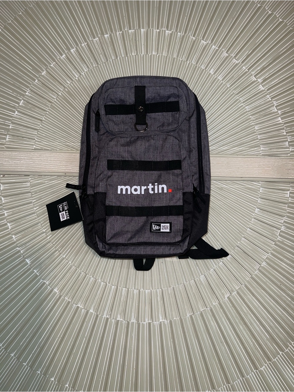 New Era Grey and Black 'martin.' Backpack
